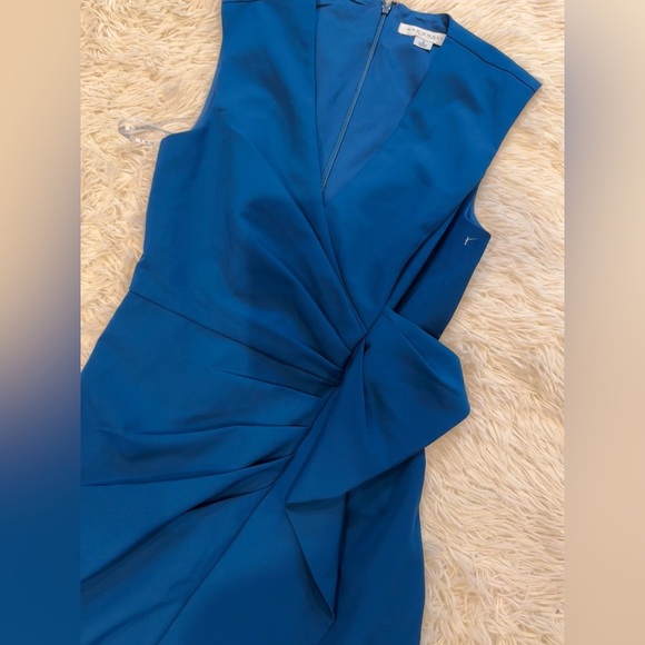 NEW KAY UNGER Dark Ink Frances Column Sleeveless Gown Sz 6 - Picture 3 of 5